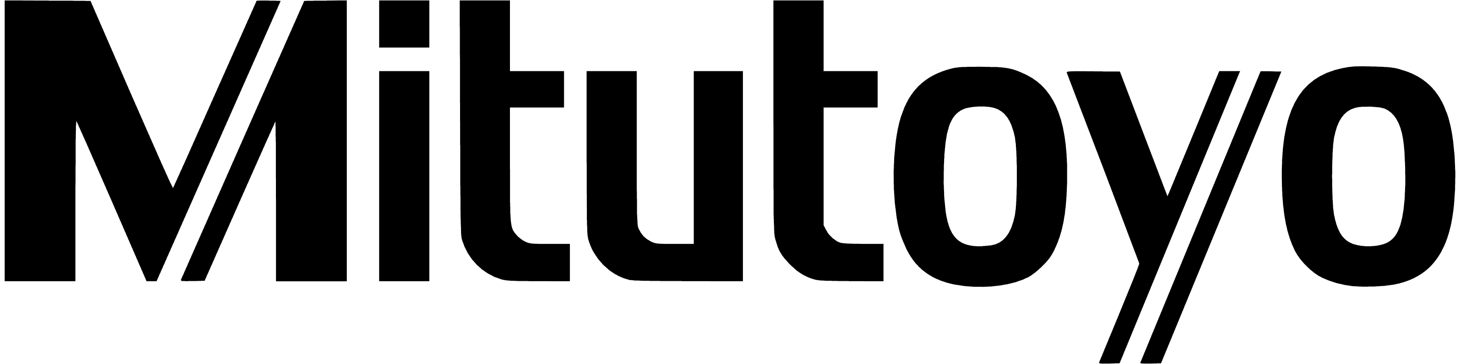 The logo of mitutoyo. They are sponsor of amz racing.