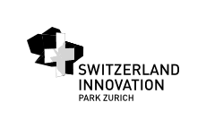 The logo of Switzerland Innovation. They are sponsor of amz racing.